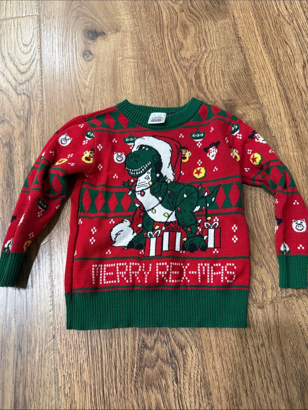 Disney Toy Story Merry Rex Mas Ugly Sweater Christmas Size 18m